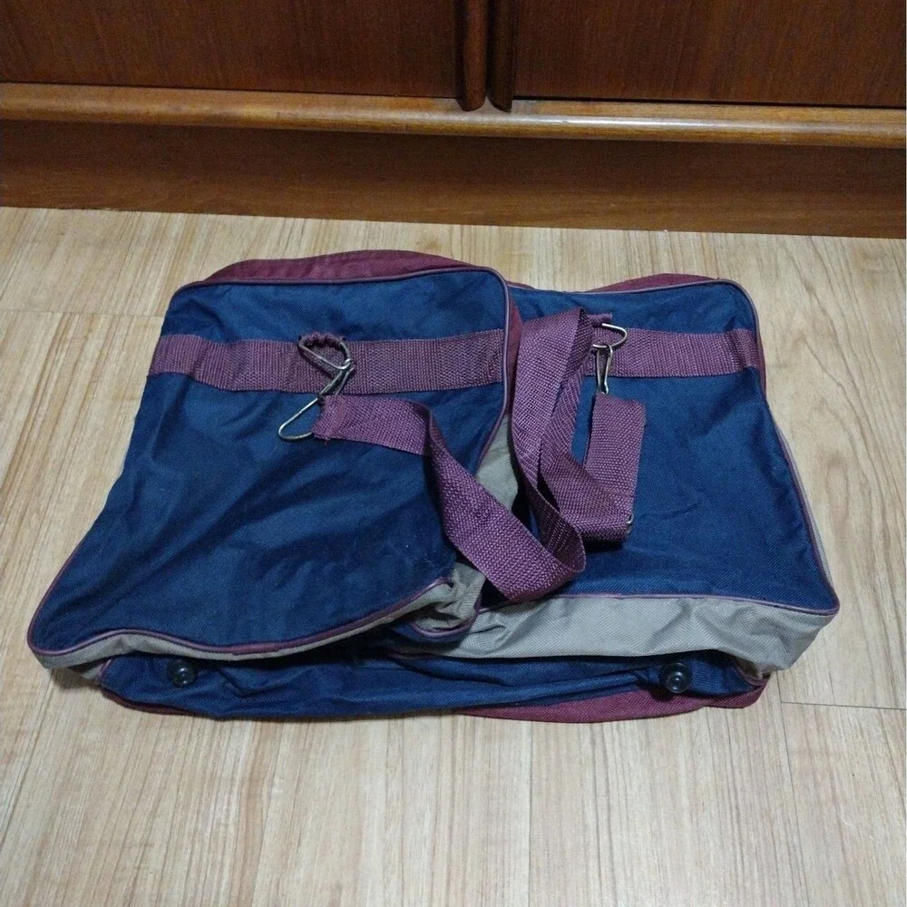 Vintage 90s Atomic Express Duffel Bag Travel Weekender Gym Retro Colors Large